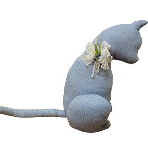 Vintage 80s Handmade Cat Stuffed Animal Bookshelf Home Decor Shelf Child Room